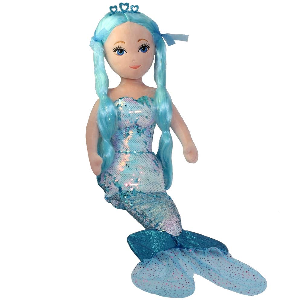 TY Indigo Aqua Sequin Mermaid Large