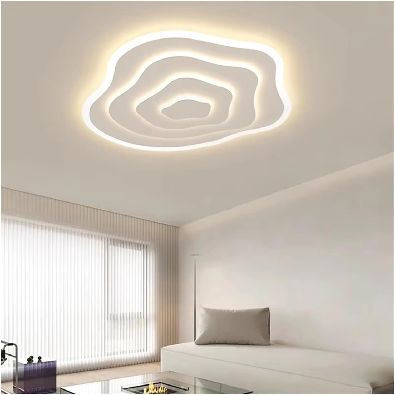 Diagram showing the dimensions of the LED Ceiling Lamp: 60cm diameter and 8cm height, with power rating 53W*2.