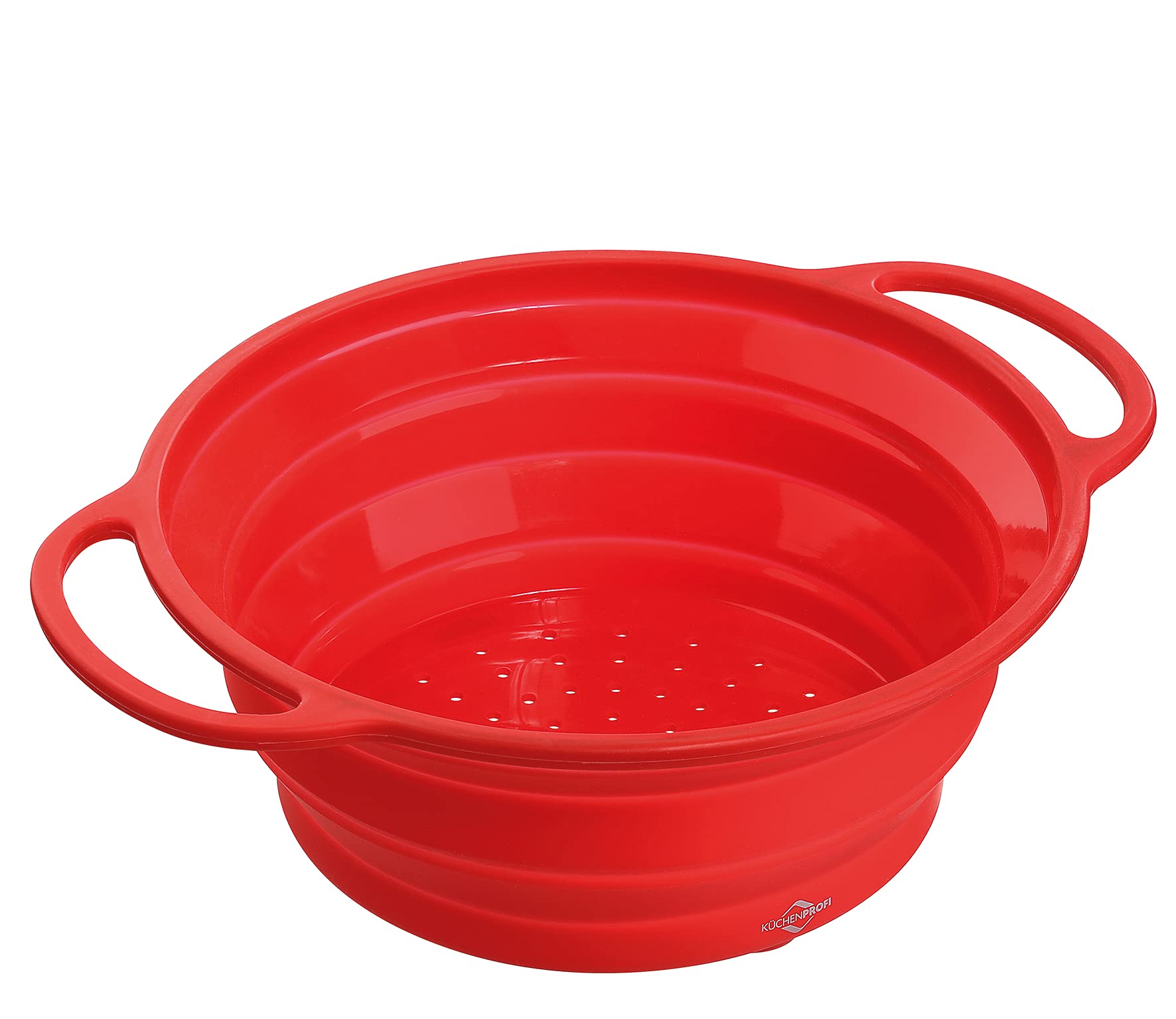 Küchenprofi 1410001424 Collapsible Colander 24 cm Red