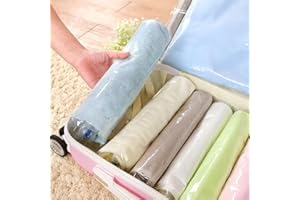 1pc Roll-Up Compression Bag For Travel, Reusable Vacuum Packing Space Saver Bags - 40 * 50cm