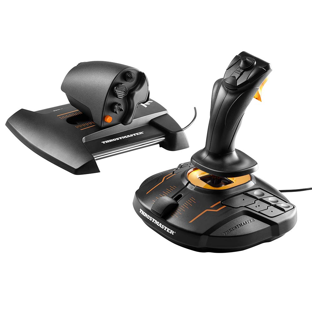 Thrustmaster T16000M FCS Hotas - Flight Control System with Joystick and Throttle, Featuring H.E.A.R.T HallEffect AccuRate Technology for PC