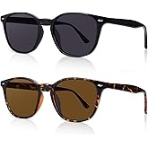 DrRelax Retro Sunglasses Womens Trendy Round Polarized Shades Sun Glasses