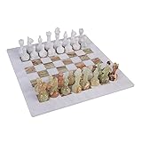 Marble Hives 12 Inch Luxury Marble Chess Set