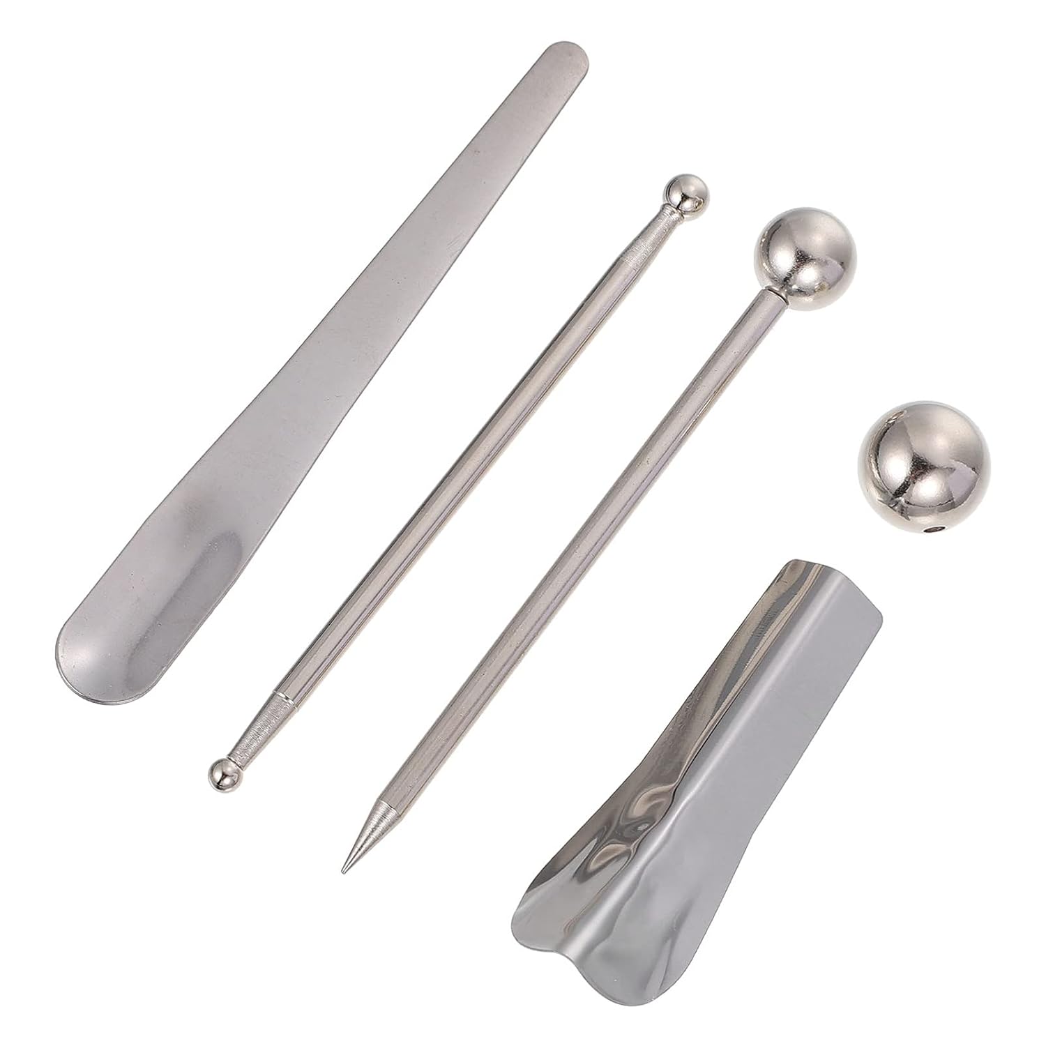 HEALLILY 1 Set/ 5pcs Metal Ball Tile Caulk Finishing Tool Used To Press