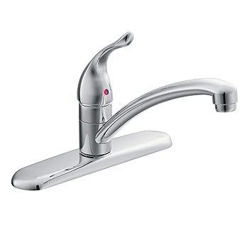 Moen 7425 Chateau One Handle Low Arc Kitchen Faucet Chrome
