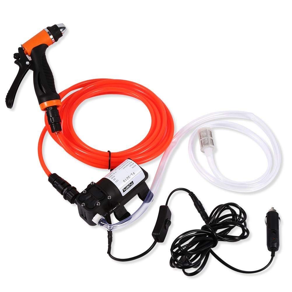 Electrical Car Wash Pump - Pressure Washer Kit 12v Portable High Pressure Self-priming Quick Car Cleaning Water Pump Electrical Washer Kit