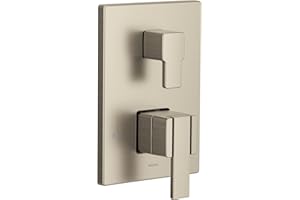 Moen UTS9011BN 90 Degree M-CORE 3-Series 2-Handle Shower Trim with Integrated Transfer, Valve Required, Brushed Nickel