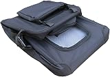 HugglePets Foldable Fabric Pet Crate Carrier Large 70 x 52cm Black view 3