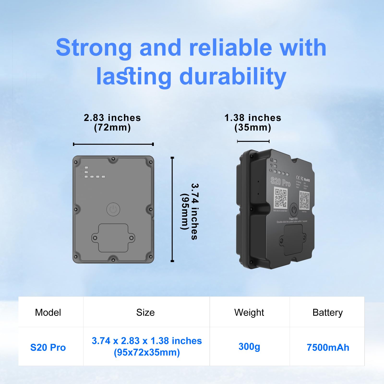 GPS Tracker for Vehicles Long Battery Life up to 7 Months Battery Life, Real Time Tracking, Unlimited Distance, Strong Magnetic,IP67 Waterproof 4G Tracker Device for Vehicles, Subscription Needed