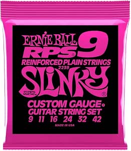 Ernie Ball Super Slinky RPS Cuerdas para guitarra eléctrica, calibre 9-42  (P02239) : Todo lo demás - Amazon.com
