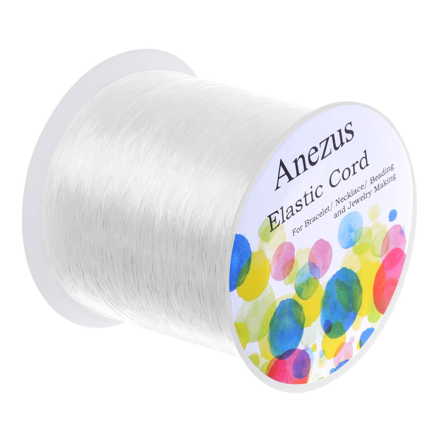 Anezus 1mm Elastic Bracelet String, Stretch Cord for Bracelets, Jewelry Making, Beads