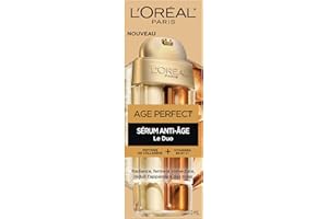 L'Oréal Paris Age Perfect Le Duo, Peptide Serum and Vitamin C & B3 Serum, Hydrating Anti-Aging Face Serum with Collagen Pepti