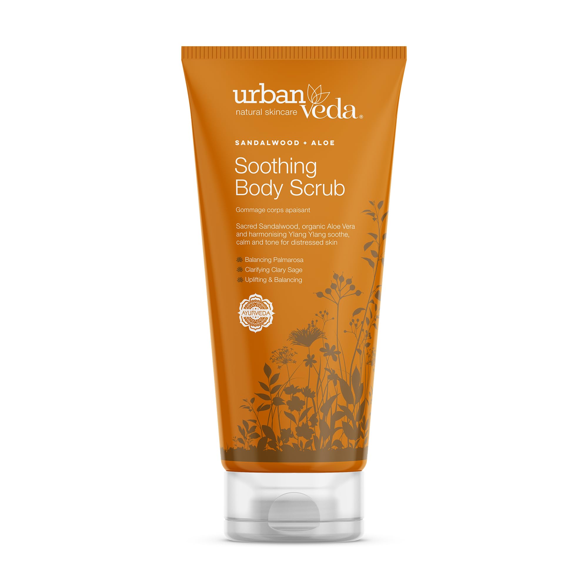 Urban Veda Soothing Body Scrub | Exfoliating Body Scrub for Sensitive Skin| Vitamin E, Walnut & Pumice Body Exfoliator Scrub | Soothing & Calming | Dead Skin Remover | Exfoliating Body Wash | 200 ml