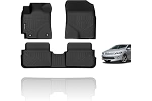 KELCSEECS Floor Mats Custom for 2009 2010 2011 2012 2013 Corolla Sedan/Matrix Car Mats All-Weather Floor Liners Front and Rear Row Corolla/Matrix Floor Mats Accessories Black