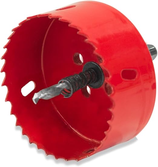 Elbe 80mm Hole Saw, high Speed Steel M2, 6542 HSS, Black, Ideal for