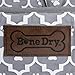 Bone Dry Lattice/Stars & Stripes Design Pet Bed, Oval Small - 22 x 17 x 7, Lattice Gray