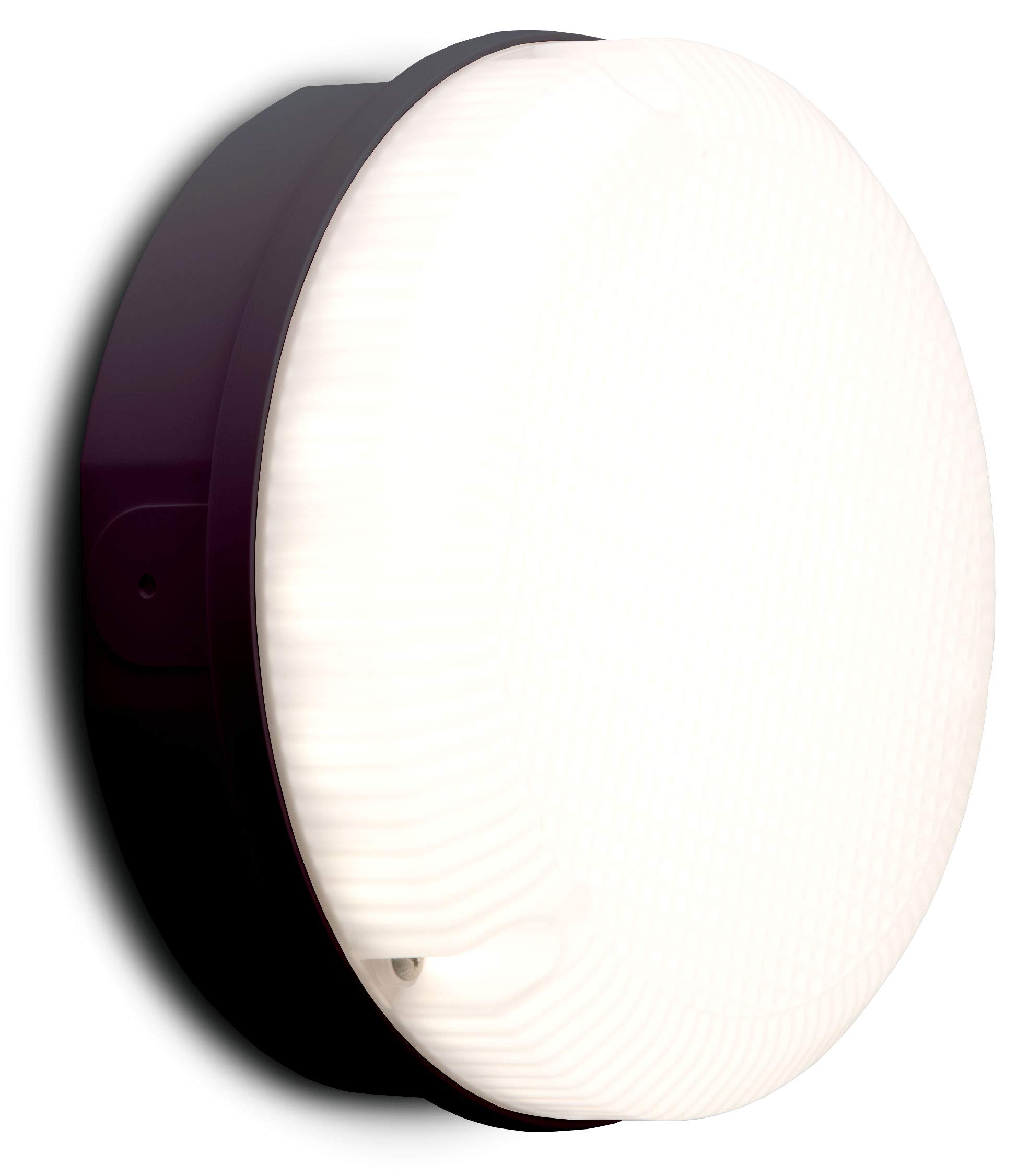 Luceco LED Mosi Bulkhead Round 200 mm 735LM 7W IP65 4000K Black Standard