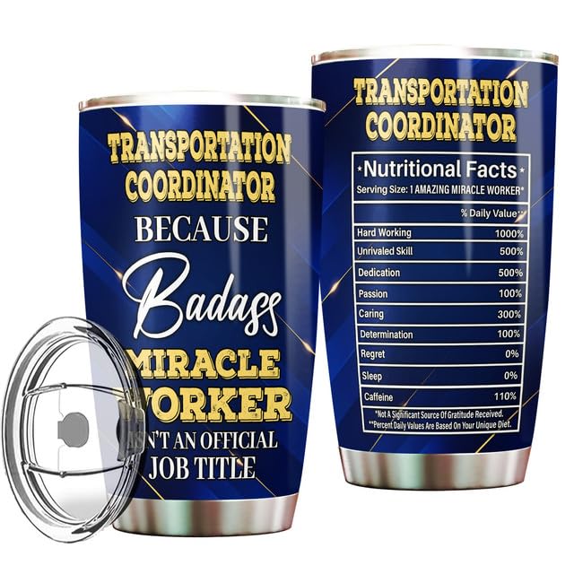 MONIZILUCKY Transportation Coordinator Tumbler