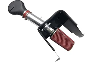 OBUYTO 4 Inch Cold Air Intake Filter Jit with Heat Shield fit for Dodge 1994-2001 Ram 1500 & 1994-2002 Ram 2500 V8 5.2L 5.9L (Red)
