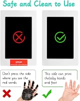 MOXTOYU Baby Footprint Kit Handprint Kit Inkless Pads 4 Frames 6 Cards view 5