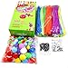 Joyin 650 pcs Craft Pipe Cleaners Chenille Stems Bundle including 300 Pipe Cleaners, 200 Pom Poms, 100 Wiggle Eyes and More