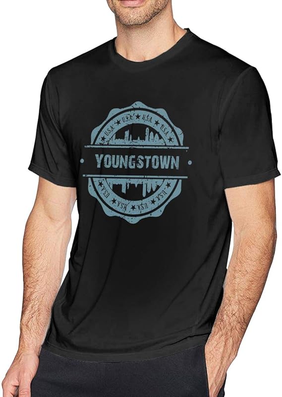 Men's Youngstown Ohio ShortSleeve Cotton TShirts Outwear Tee Top