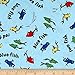 Dr. Seuss One Fish Two Fish Collage Blue Fabric By The Yard