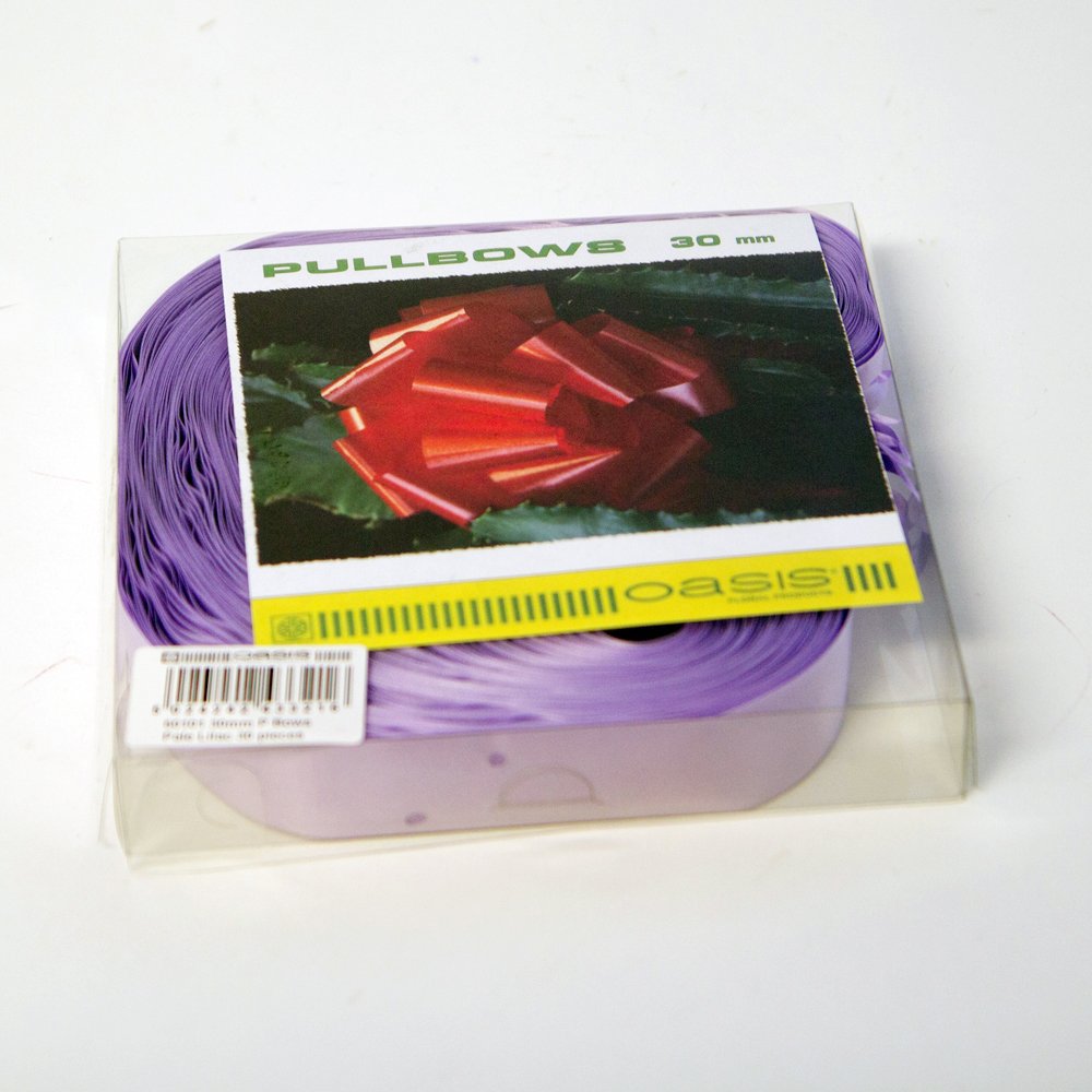 30 x Rapid Satin Pull Bows - LILAC 31mm (4" Inch Wide when Formed) for Gift Decorations, Flower Bouquets & Arrangements, Baskets, Wedding Cars, Floral Tributes, Arts & Crafts, Christmas Hampers