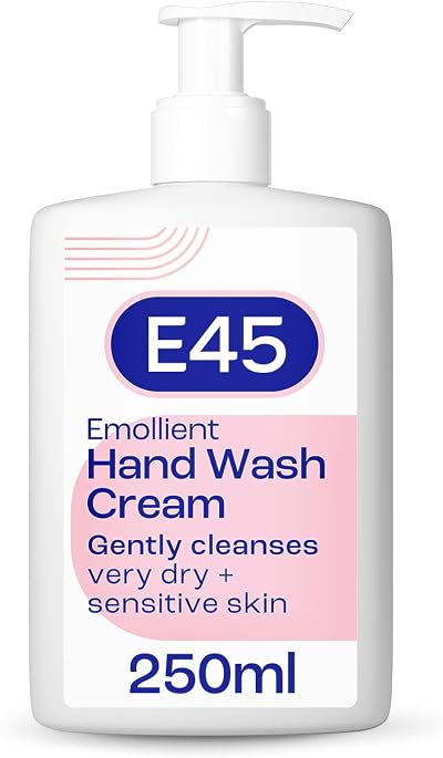 E45 Hand and Body Wash Cream 250ml for Very Dry Skin Emollient Soap Free