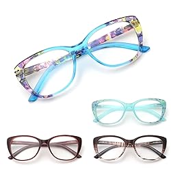 eyeezi Cat Eye Reading Glasses for Women-Blue Light