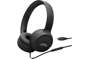 JBL Tune 520C USB-C - Hi-Res Wired on-Ear Headphones - Black