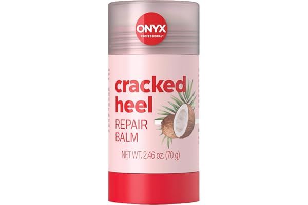 Onyx Professional Cracked Heel Repair Balm Stick for Dry Cracked Feet Treatment, Coconut Scent, 1 pack - Moisturizing Foot Balm, Rolls On, Cracked Heel Treatment