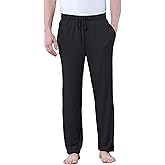 DITOK Men's Lightweight Pajama Pants Soft Lounge Sleep Joggers Adjustable Drawstring & Pockets All-Season Sleepwear