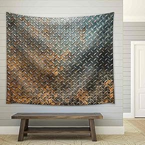 Metal Texture Background - Fabric Wall Tapestry Home Decor - 51x60 inches