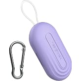 Hearprotek Earplug Cases, Portable Earplug Holder, Mini Storage Case Earbud Plug Organizer Ear Plug Case Durable Small Carrying Case for Travel, Business Trip (Purple)