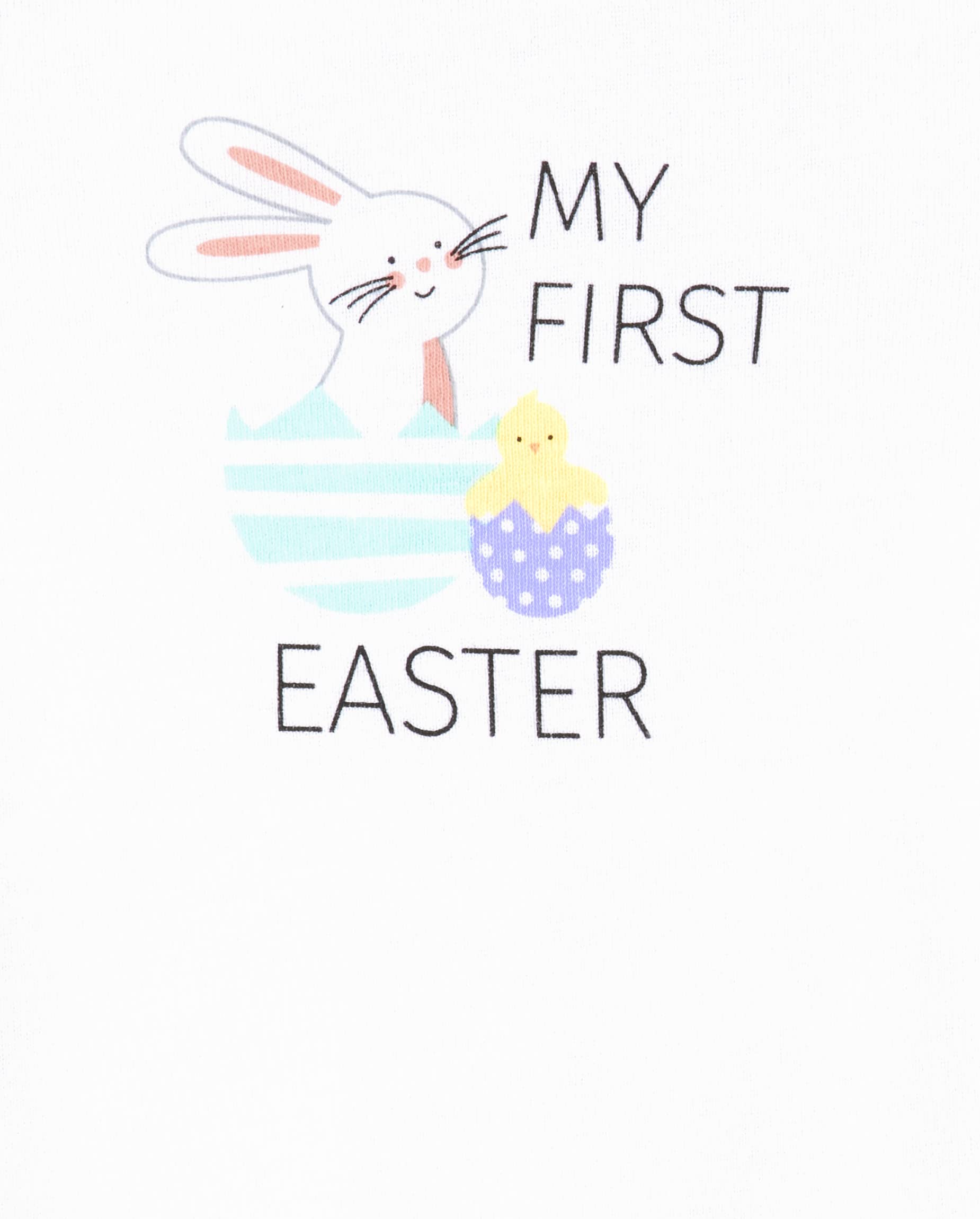 The Children's Place unisex-baby And Newborn My First Easter Short Sleeve Top and Bottom 2-piece Set