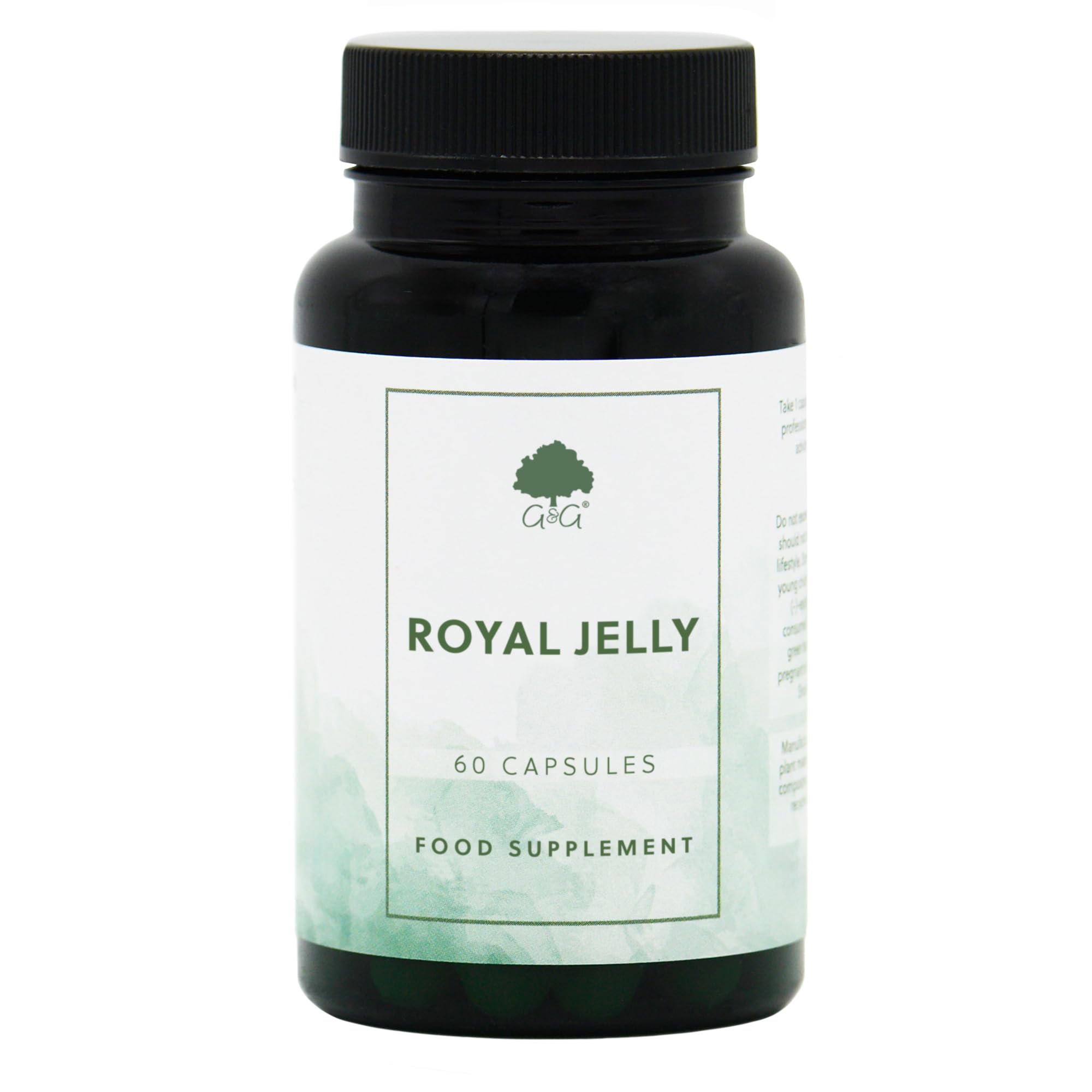 Royal Jelly Capsules 600mg - (3:1) High Concentrate - from Honey Bees - Non-GMO, Made in The UK - G&G Vitamins