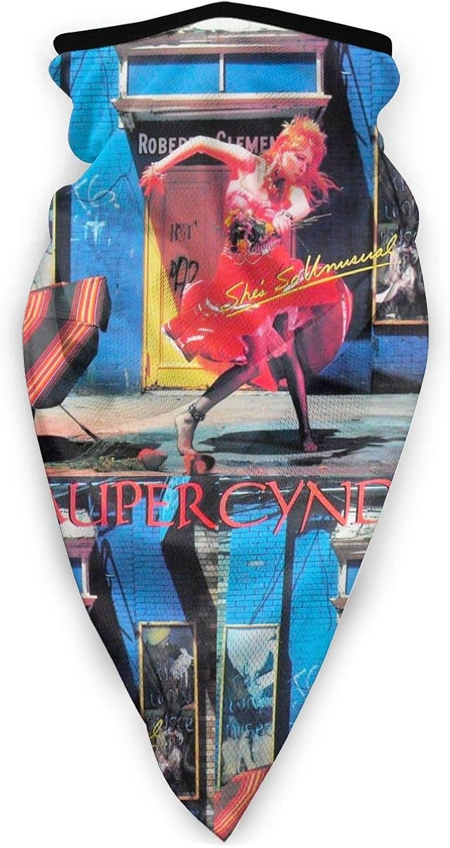 Cyndi Lauper Unisex Warmer Headwear Face Mask Cover Neck Sun Protection Head Scarf