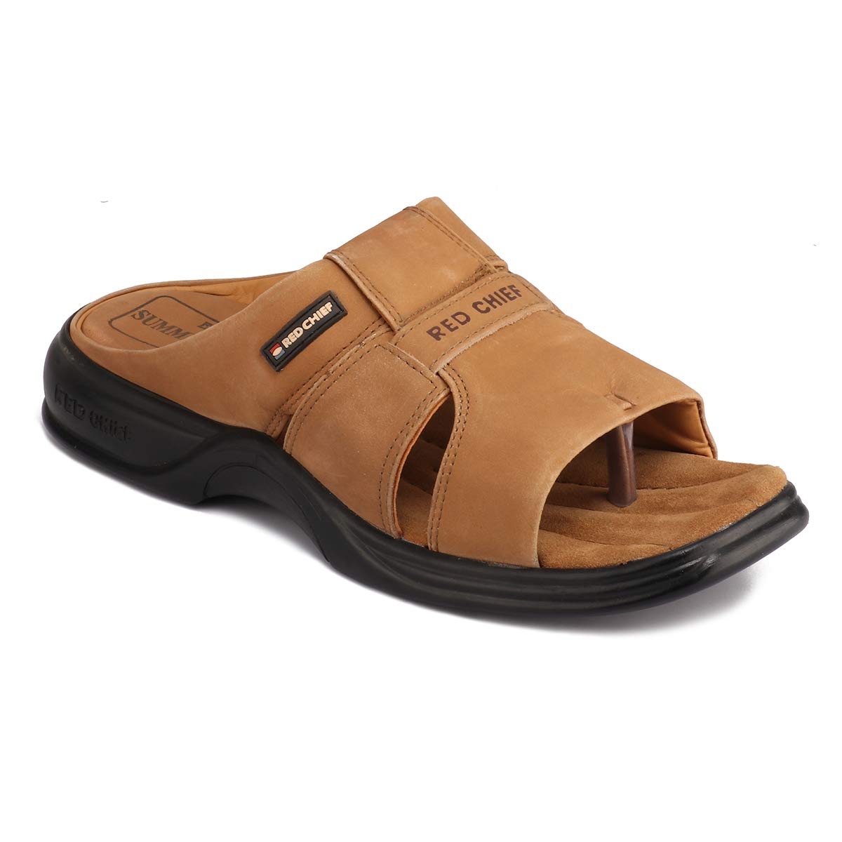 red chief men's leather sandals and floaters