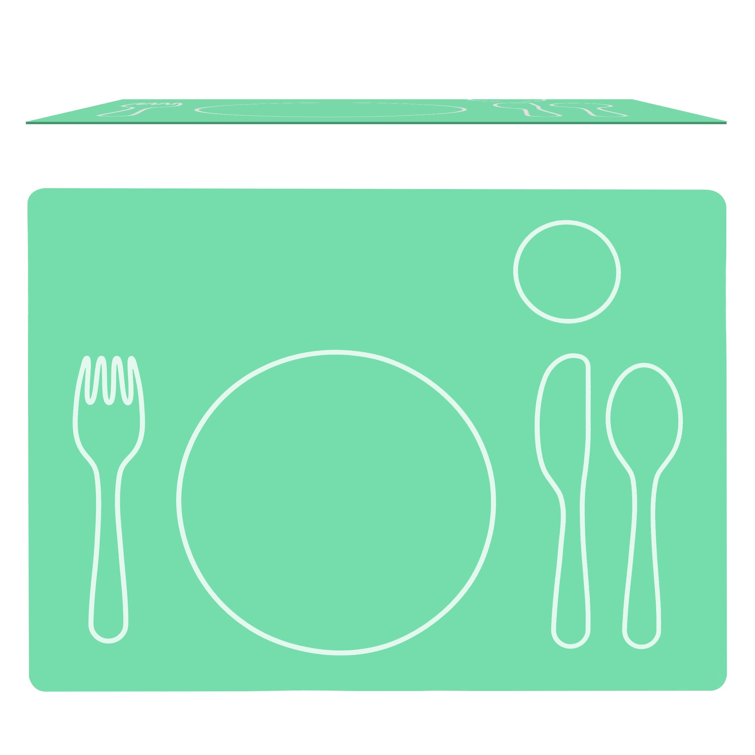 Montessori Toddler Silicone Dining Mat, Non-Slip, Easy-to-Clean, Placemat for Setting the Table, Montessori Practical Life, GREEN- Kids House
