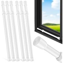 8 Pack Window Security Bars - Adjustable Tension Rods (15.7-27.6 Inch), 1/2" Diameter, For Sliding Doors & Windows - View #6