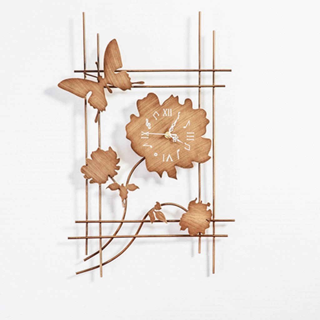 国内配送 レトロパーソナリティ時計リビングルームの壁時計 アート壁時計スタイリッシュなクリエイティブな吊りテーブルクロック超静かな B07c2bh37n Studioweb Com