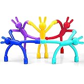 Easter Basket Stuffers for Toddlers Easter Gifts for Kid 5Pcs Magnetic Fidget Travel Toys Easter Egg Fillers Magnet Bunny People for Toddler Boy Girls Airplane Car Road Trip Activities Sensory Toys