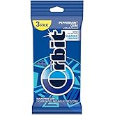 ORBIT Peppermint Sugarfree Chewing Gum, 3 Packs of 14-Pieces (42 Total Pieces)