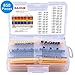EAONE 850 Pieces 30 Values 1% Resistor Kit, 0 Ohm-1M Ohm 1/4W Metal Film Resistors Assortment for DIY and Experiments