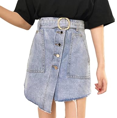 Amazon Beibang バイバン レディース デニム スカート ダメージ加工