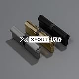 XFORT Chrome 50/50 Euro Cylinder Lock 100mm 6 Pin UPVC Door Lock Barrel view 7