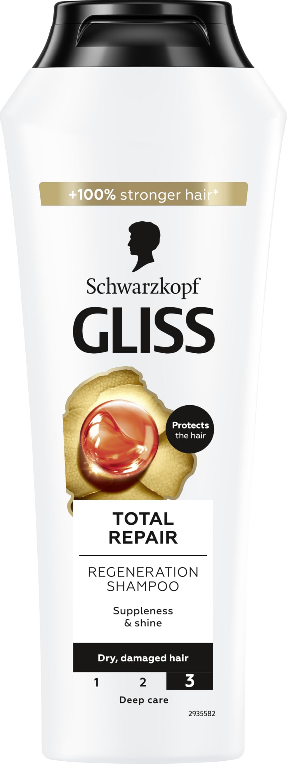 Schwarzkopf Gliss Kur Shampoo Total Repair, 250 ml