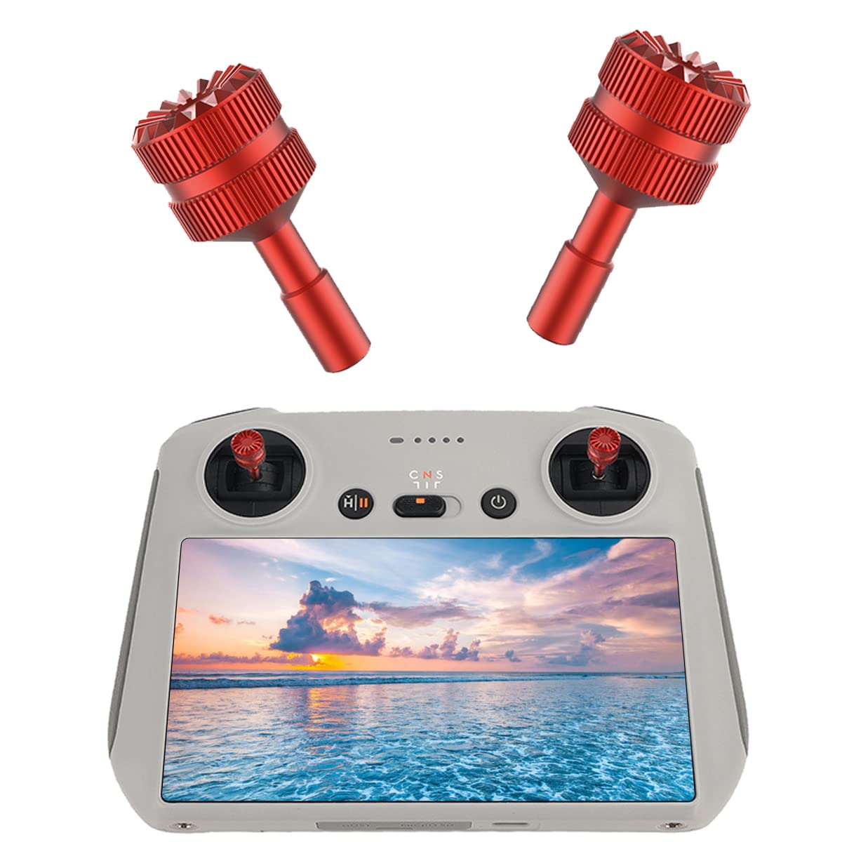 EatPitaya Controller Stick for DJI Mini 3 Pro,Metal Aluminium Joystick Thumb Replacement Rocker Ergonomic Design for DJI Mini 3 Pro RC Drone Controlle Accessories (Red)