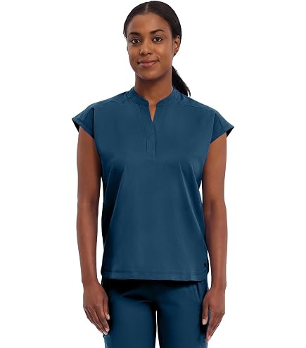 Amazon.com: Cherokee Infinity Womens Mock Neck Scrub Top, 4